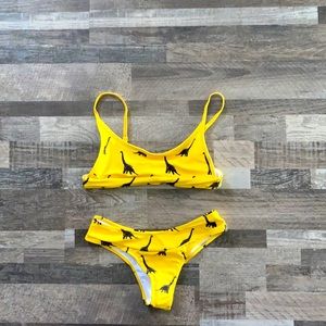 NWOT SHEIN brontosaurus bikini set
